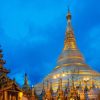 Shwedagon Pagoda At Night - Myanmmar Goft Tours